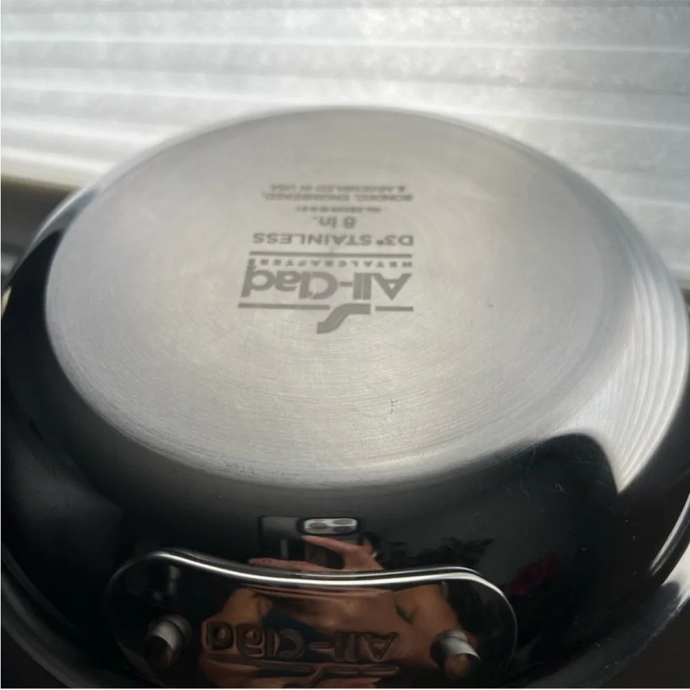NEW ALL CLAD D3® Tri-Ply Stainless-Steel 8”  Fry Pan